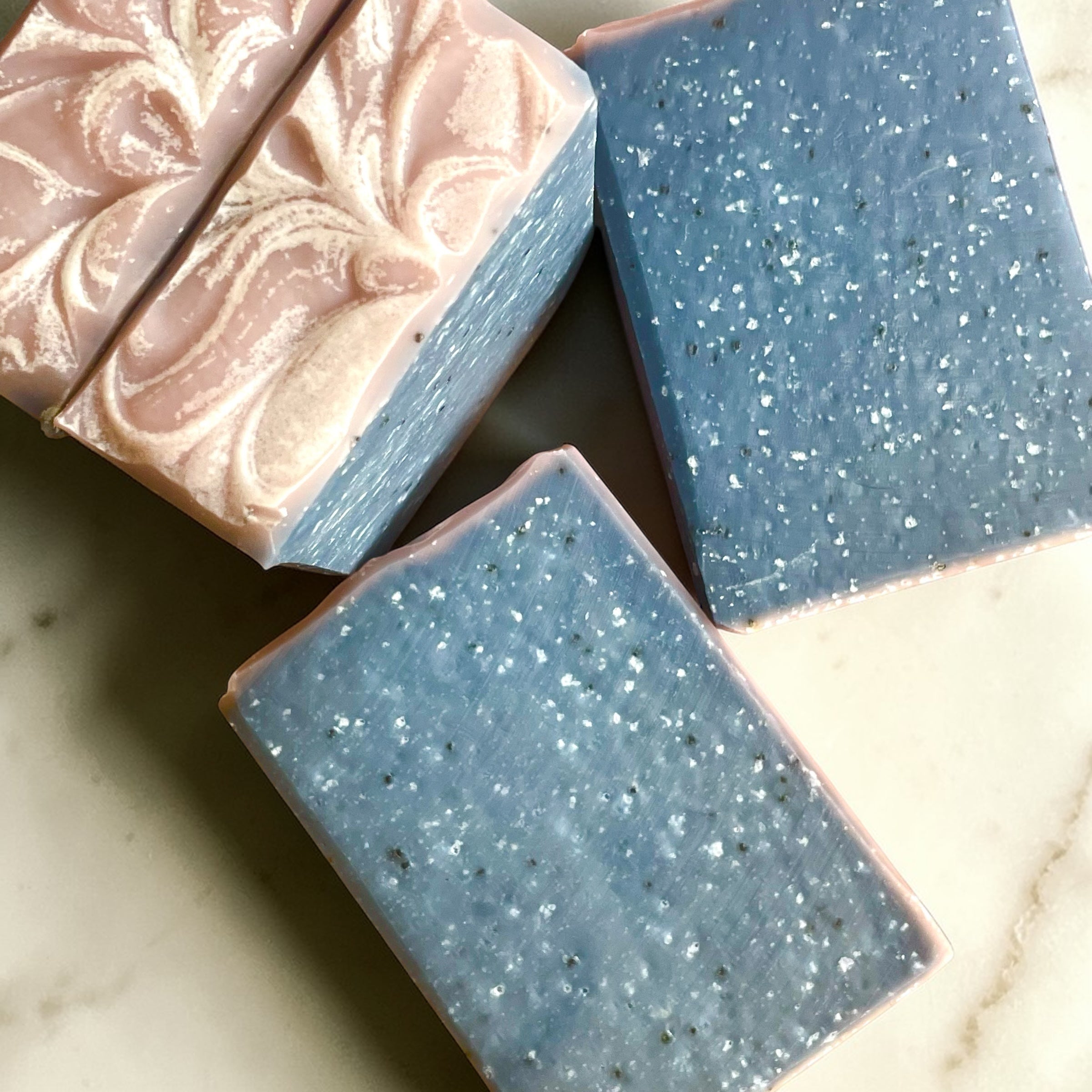 Big Sur Exfoliating Morning Bar (Organic Peppermint & Poppy Seeds) - Mountain Goat Soap Co.