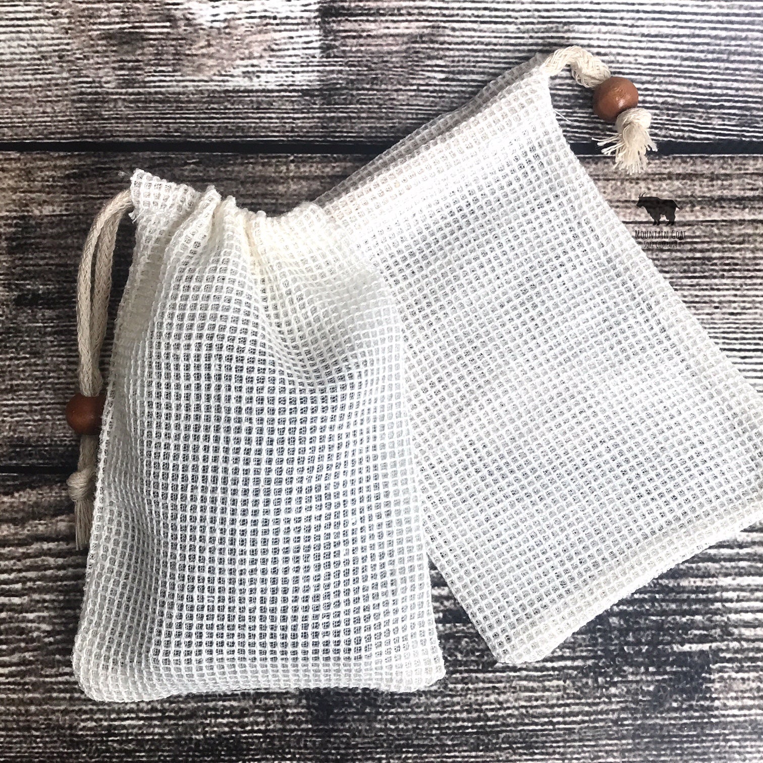 Natural Ramie Exfoliating Soap Saver Bag - Mountain Goat Soap Co.