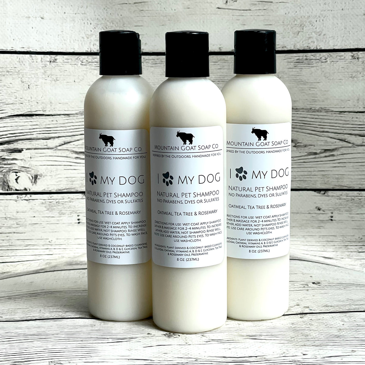 I LOVE My Dog Pet Shampoo Mountain Goat Soap Co