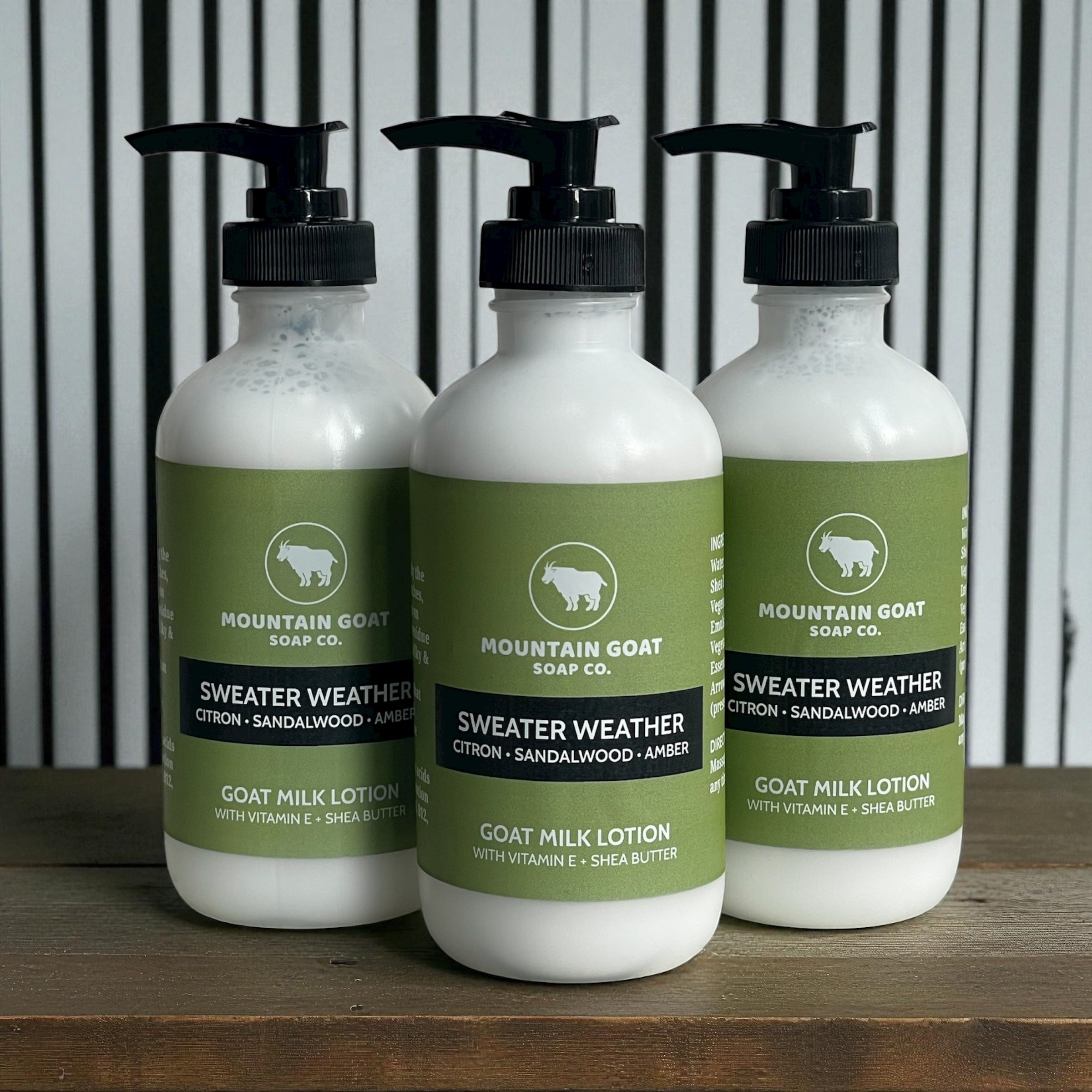 Goat Milk Lotion - Seasonal Scents (Fall/Winter) - Mountain Goat Soap Co.
