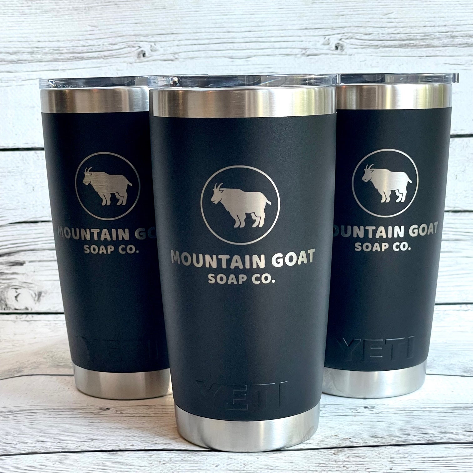 YETI 20 oz. Rambler Tumbler - Custom Logo - Mountain Goat Soap Co.