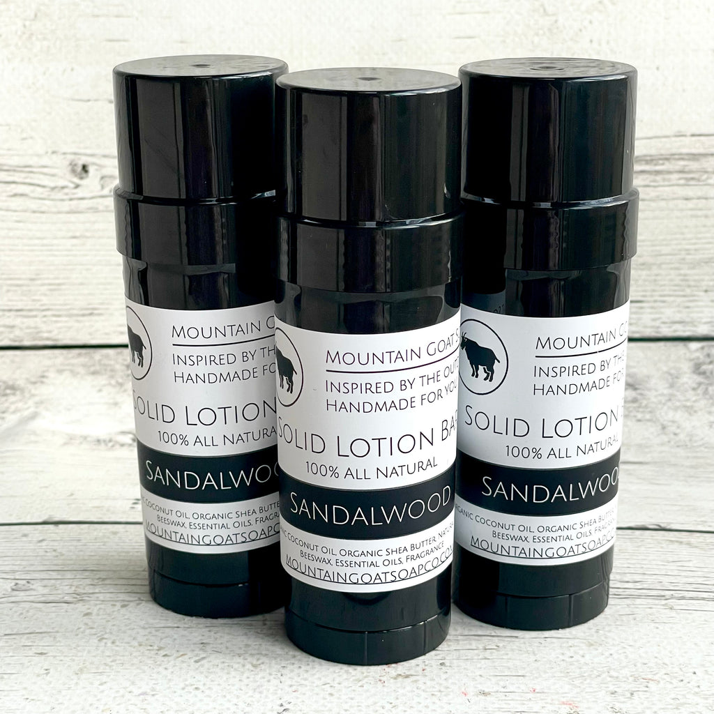 Natural Solid Lotion Bar Tube - Mountain Goat Soap Co.